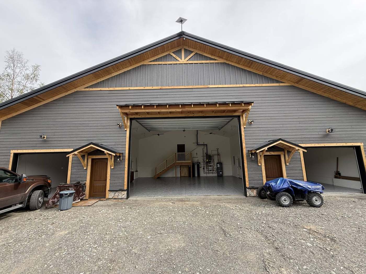 Flake Epoxy Large Equipment Shop Building, Wasilla Alaska